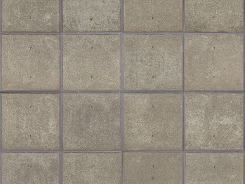 Seamless gray outdoor ground permeable brick