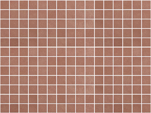 Seamless Retro Clay Red Square Mosaic