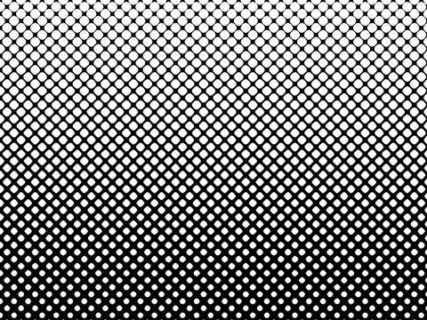 Black and white circle pattern gradient color glass