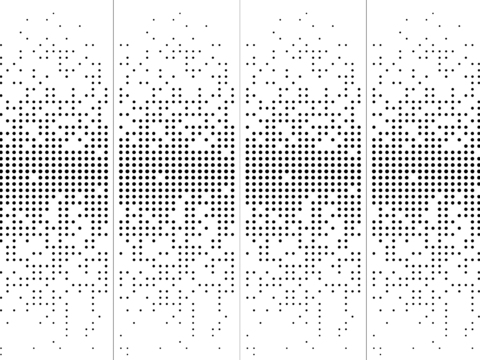 Up and down irregular black and white gradient punching plate