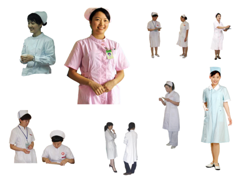 PSD no-stare doctor nurse figure