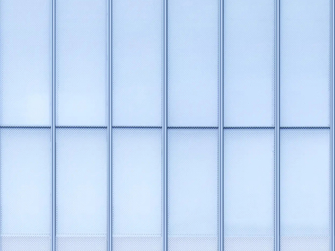 light blue curtain wall glass