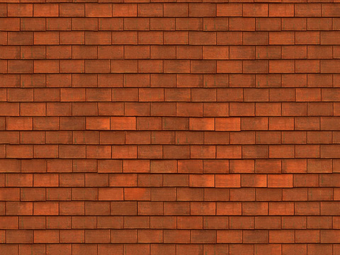 Seamless Red Villa Building Flat Roof Tiles