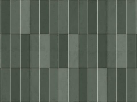 Retro dark green strip tile