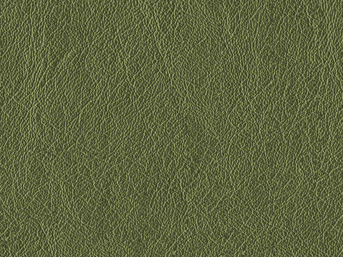 Seamless green matte fine grain leather