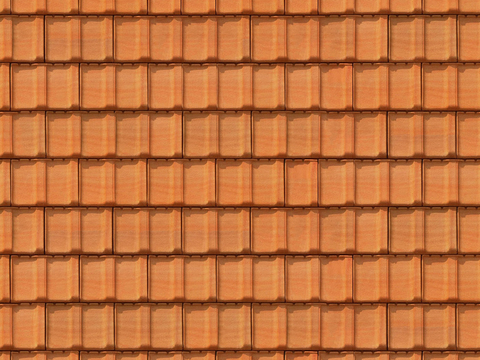 Seamless villa building roof clay ceramic tiles