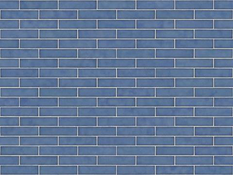 Blue Strip Brick I-shaped Tile 5