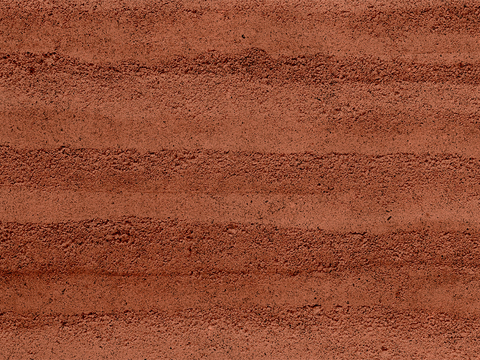 Flexible Red Brick Marseille Rammed Earth Wall Panel