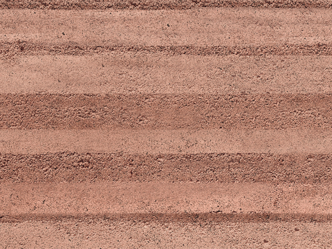 Red brick color gradient neat rammed earth plate