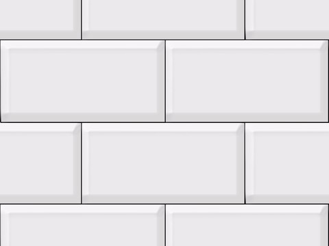 Bathroom kitchen balcony small white brick Nordic style (1)