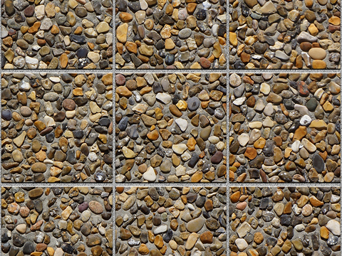 Seamless goose soft stone gravel gravel floor tile sidewalk road ground square paving