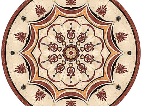 Round Buckle-free Marble Stone Pattern Texture