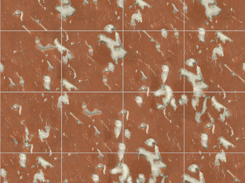 Seamless Modern Red Marble Stone Geometric Splicing Parquet Pattern Tile Floor Tile Wall Tile