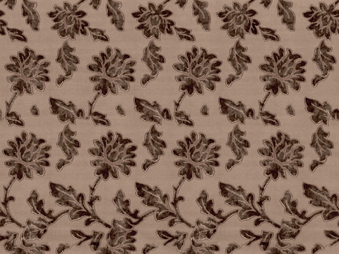 Seamless Brown Crushed Pattern Velvet Cloth Fabric