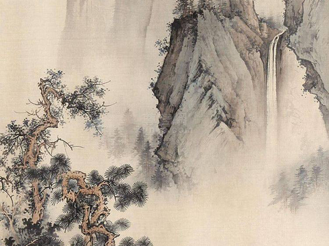 Chinese traditional painting landscape painting scroll wallpaper screen hanging painting (3)