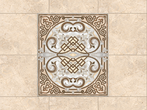 Seamless modern beige marble stone geometric stitching patchwork pattern ceramic tile floor tile wall tile