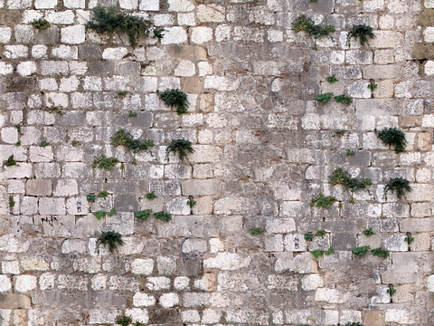 Seamless old damaged outdoor building rock stone wall brick wall