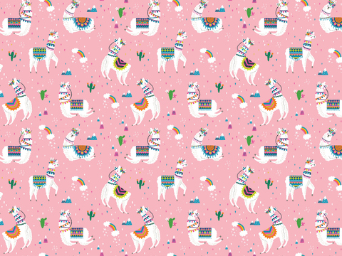 Seamless children's room cartoon wallpaper