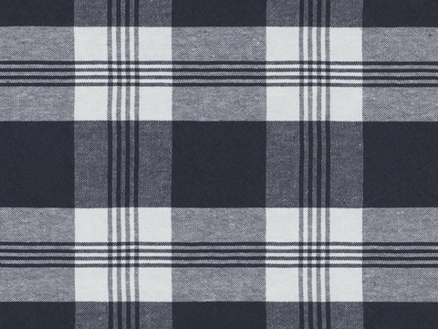 Blue check fabric