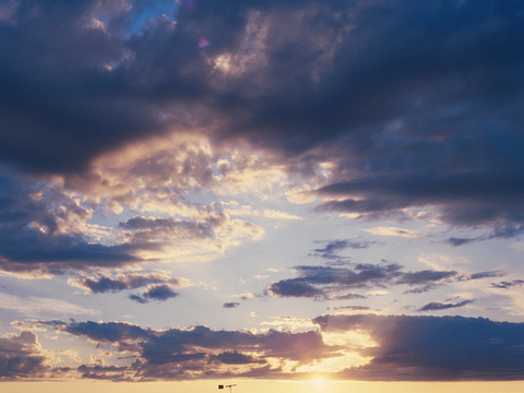 Dusk Sunset Sky Wild Natural Scenery