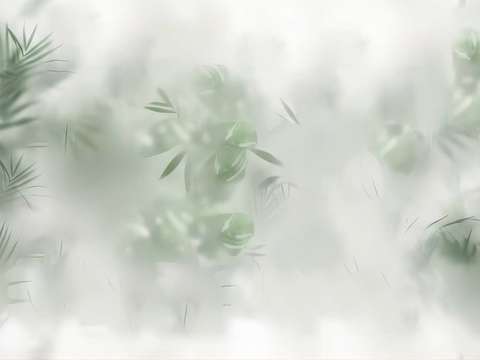 Seamless silk fog plate frosted glass through green atmosphere