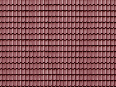 Seamless red asphalt shingles