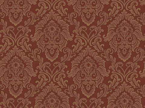 Seamless Red Modern European Classical Pattern Pattern Wallpaper Wallpaper Wall Cloth