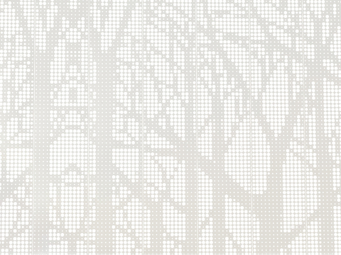 Modern Tree Perforated Panel Metal Texture