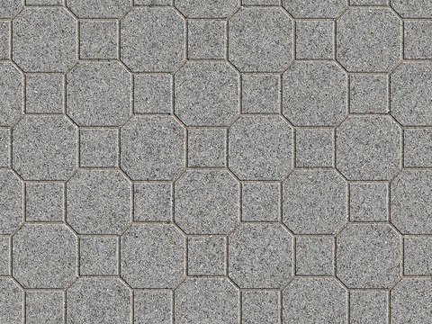 Seamless granite stone geometric parquet floor tile sidewalk road ground square paving