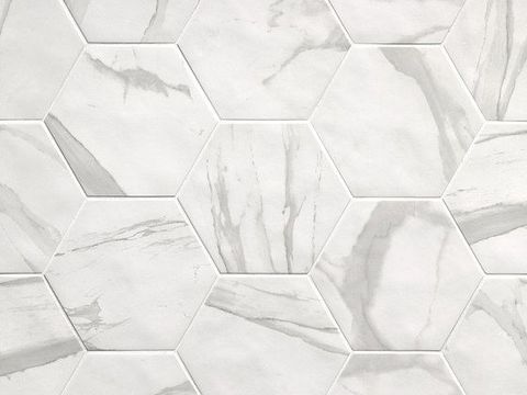 hexagonal brick super clear marble