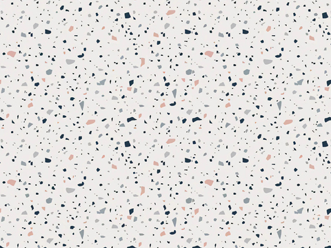 Seamless black and white terrazzo