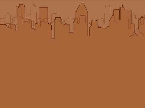 modern city line silhouette wallpaper