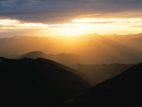 Natural Scenery Mountains Mountains Dusk Sunset Sky