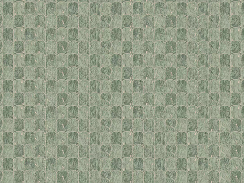 Seamless Light Luxury Green Geometric Abstract Wallpaper