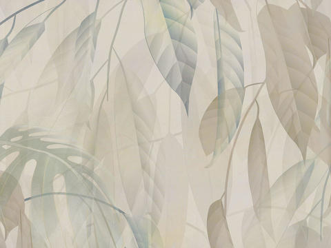 Beige plant wallpaper