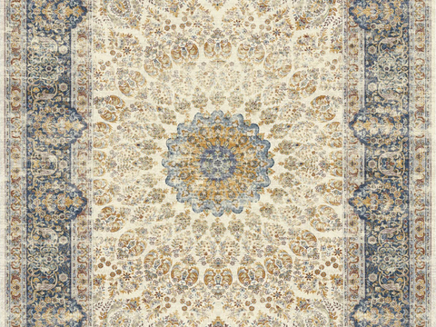 French Retro Ethnic Pattern Carpet