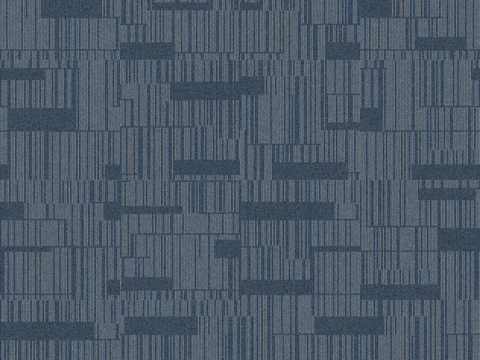 Seamless blue geometric office carpet