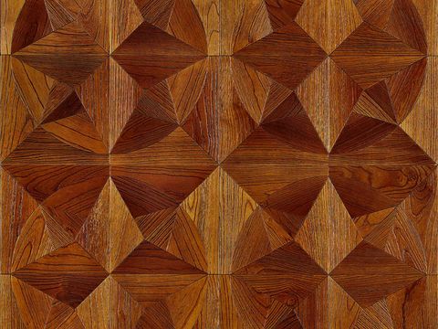 Vintage Parquet Wood Floor