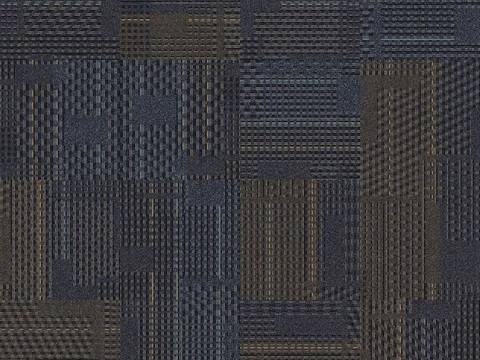 Seamless dark blue geometric office carpet