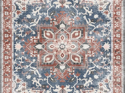 French Retro Ethnic Pattern Carpet