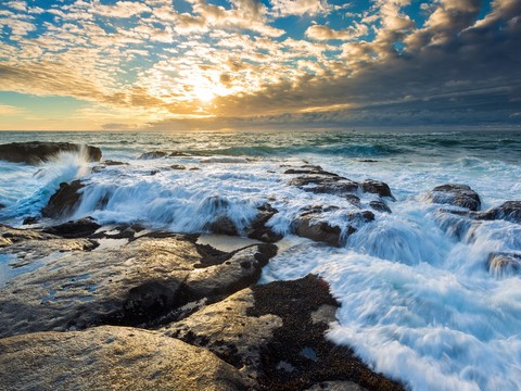 blue sky and sea