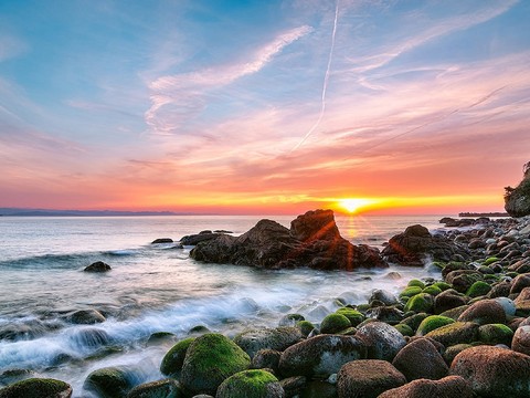 blue sky and sea