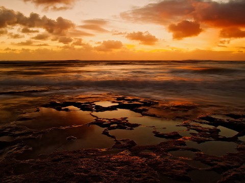 Dusk seaside