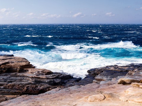 blue sky and sea