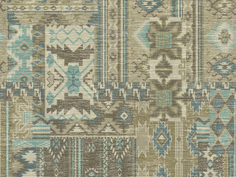 French Retro Ethnic Pattern Carpet