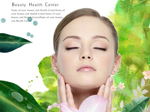 SPA beauty health care sweat steaming flyer advertising poster