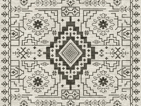 French Retro Ethnic Pattern Carpet