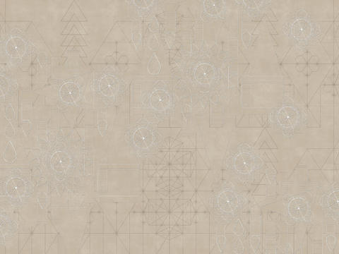 Beige geometric wallpaper