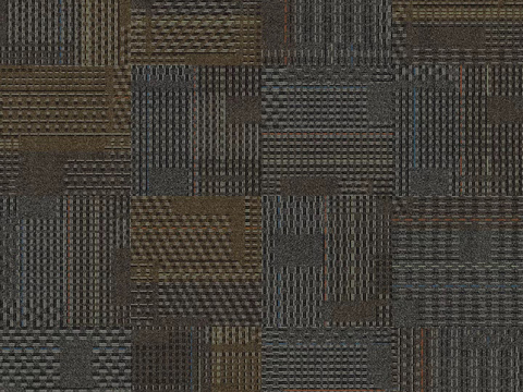 Seamless dark geometric office carpet