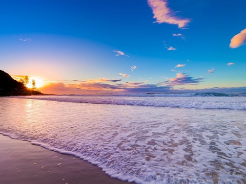 blue sky and sea